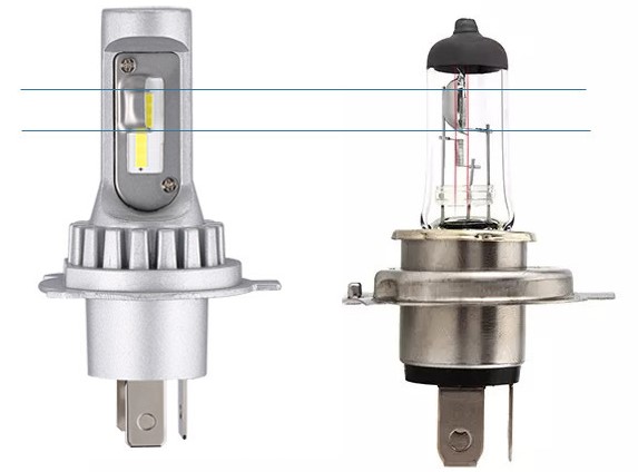 Motorcycle shop headlight bulbs